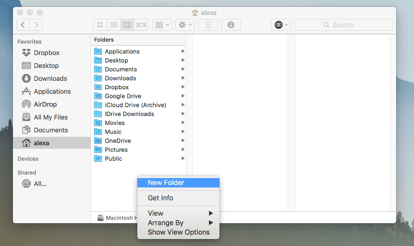 Find folders on mac